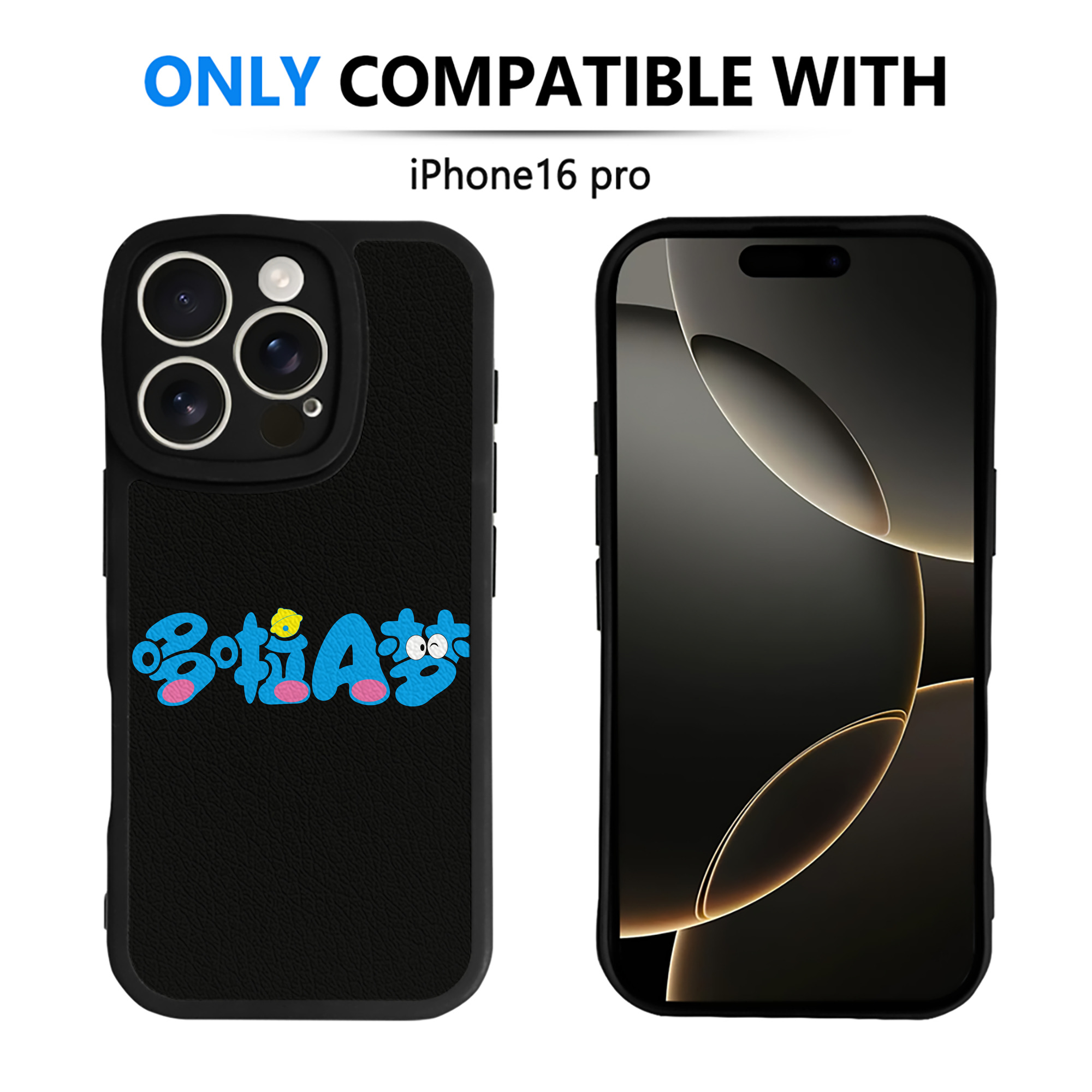 （画像用） ドラえもん Doraemon 【iPhone 16シリーズ対応】シリコンスマホケース（レザー調） 材質：シリコン